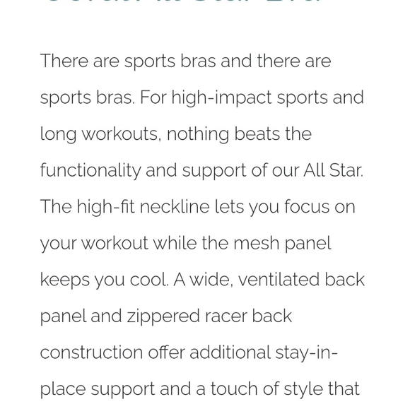 Zyia active All Star Sports Bra in Charcoal size medium - Picture 6 of 6